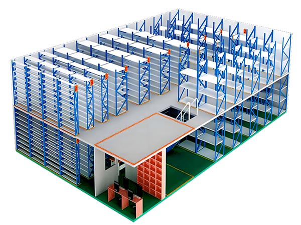 仓库阁楼式货架一般定做几层